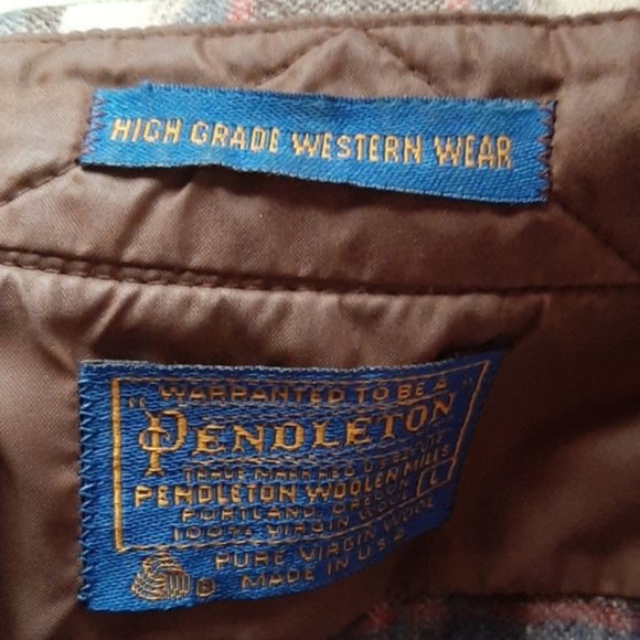 Mens Pendeleton Pure Virgin Wool Western Shirt Lg. - Picture 4 of 4